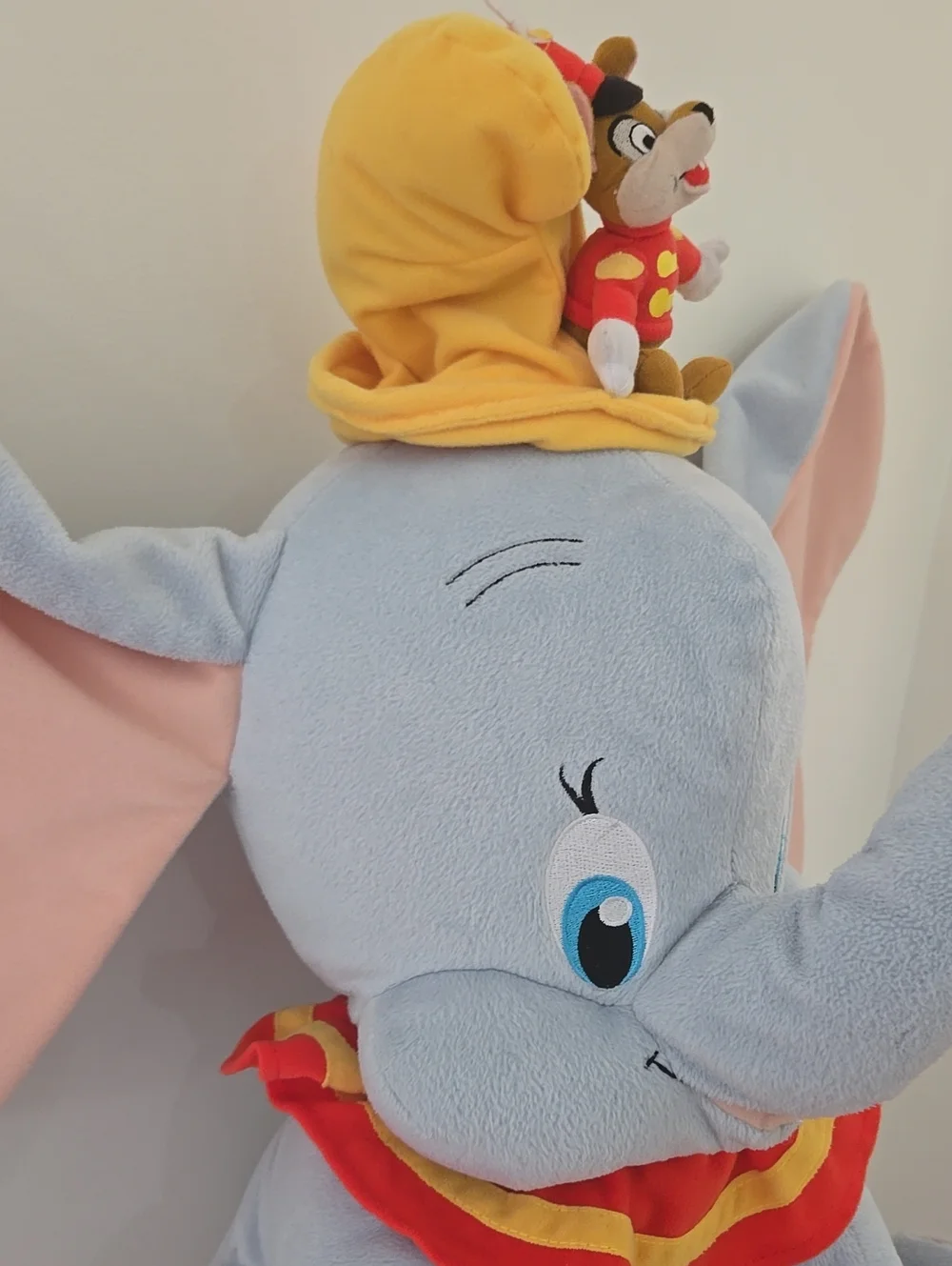 Disney Fisher Price Vintage 2001 Jumbo Dumbo Elephant Large Plush